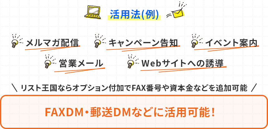 メールアドレスリストの活用法