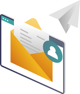 配信開始のアイコン - メール送信