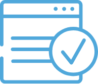 リストとチェックマークのアイコン