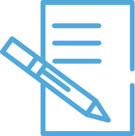 ノートと鉛筆のアイコン